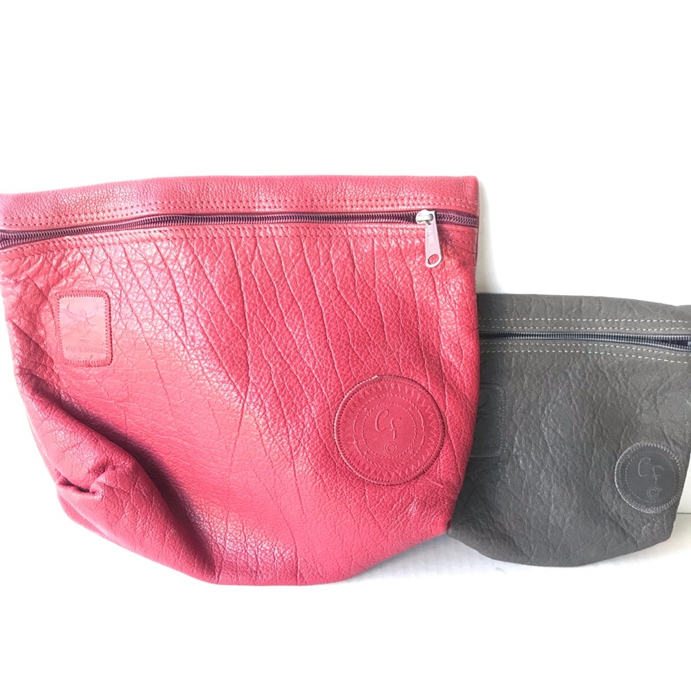 Carlos Falchi Vintage Rare the Buffalo Pouch Set